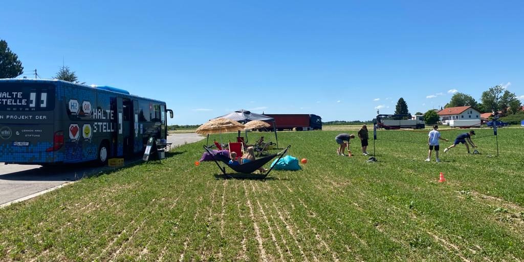 Unser Haltestelle Bus Aying in Action